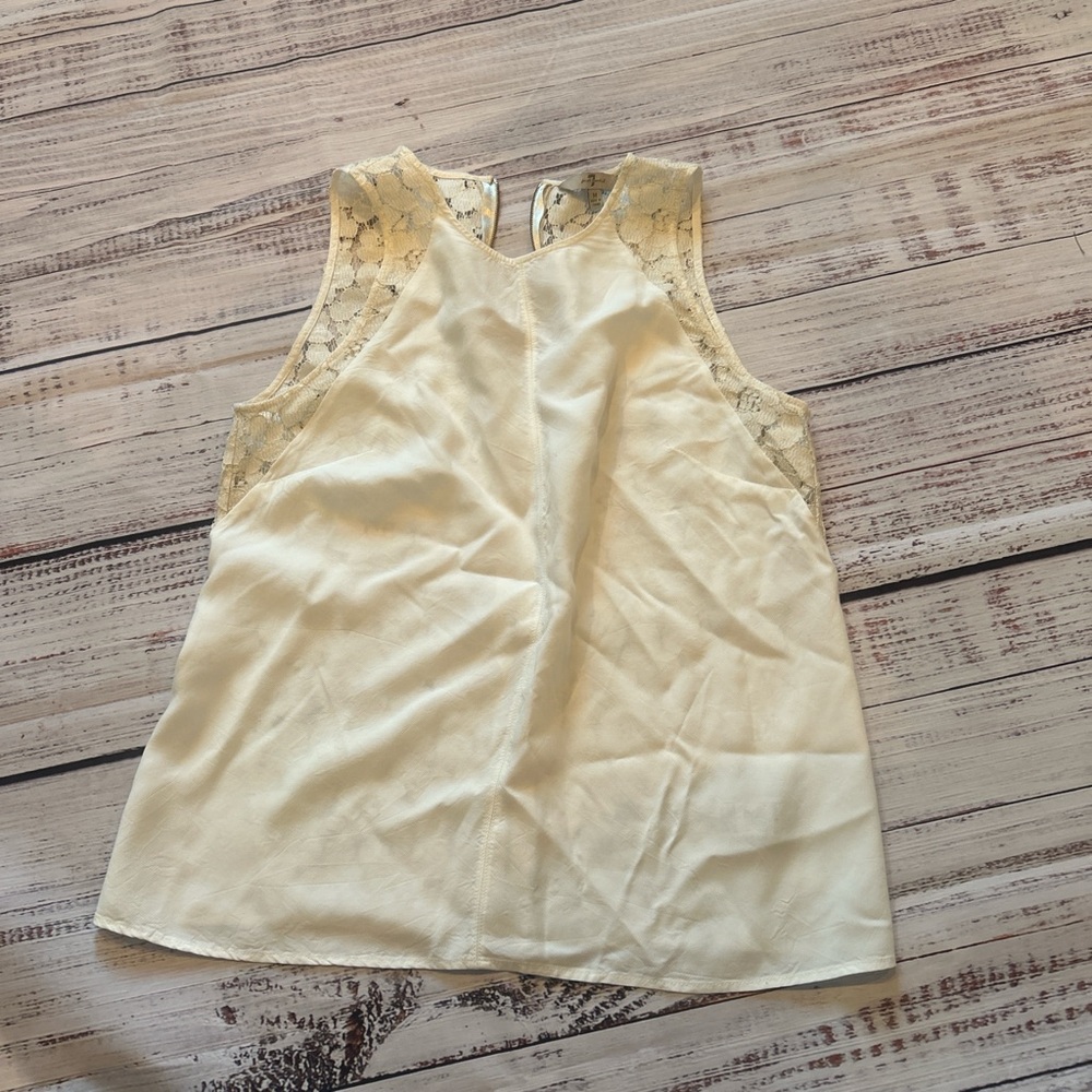 7 For All Mankind Ivory Lace Top
